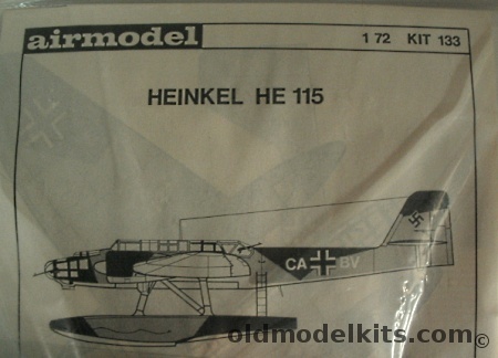 Airmodel 1/72 Heinkel He-115 -  Bagged, 133 plastic model kit